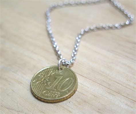 bag of fake pewter coin necklace pendant